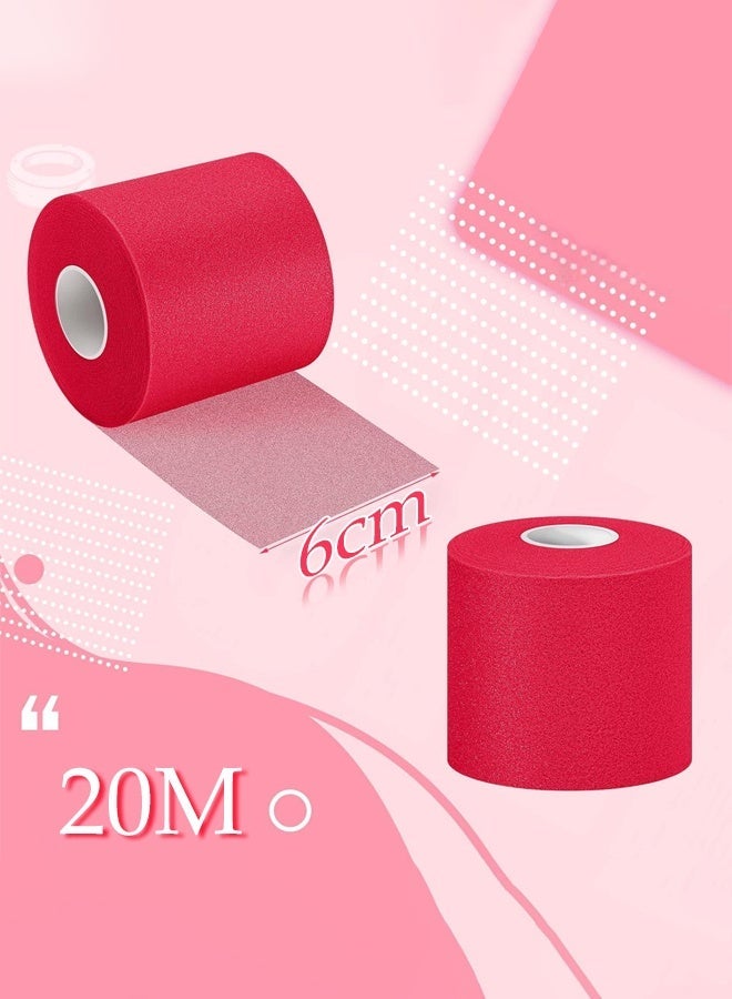 DUNISO 4 Rolls Pre Wrap Tape,Kinesiology Tape,Athletic Foam Underwrap,Comfortable and Breathable,for Ankles Wrists Hands and Knees,for Gym Fitness Running Tennis Swimming Football,6cm*20m - Image 2